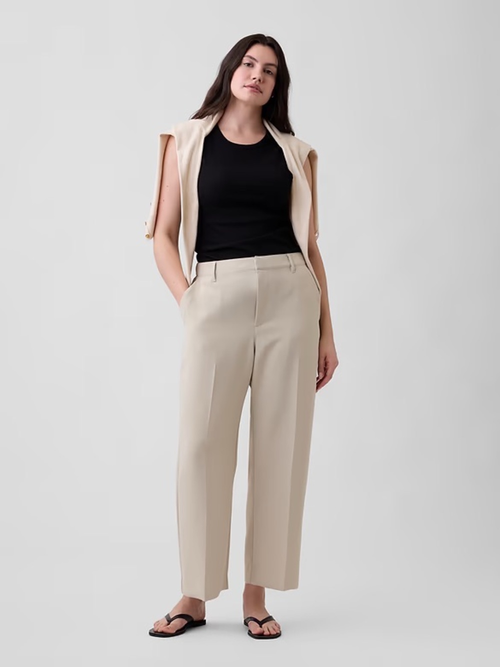 GAP Factory Easy Straight Crop Trousers NWT